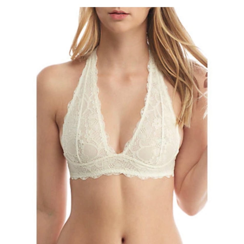 Free People Galloon Lace Halter Bralette